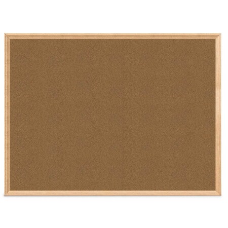 United Visual Products Decor Wood Combo Board, 60"x48", Cherry/White Porcelain & Keylime UV704DEFAB-CHERRY-WHTPORC-KEYLIME